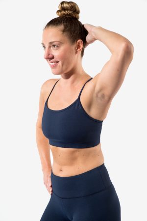 Torino Racerback Sports Bra – Navy – Certo Apparel – Leggings