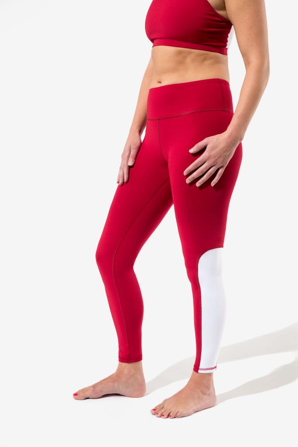 Maggie Red White Leggings 6615