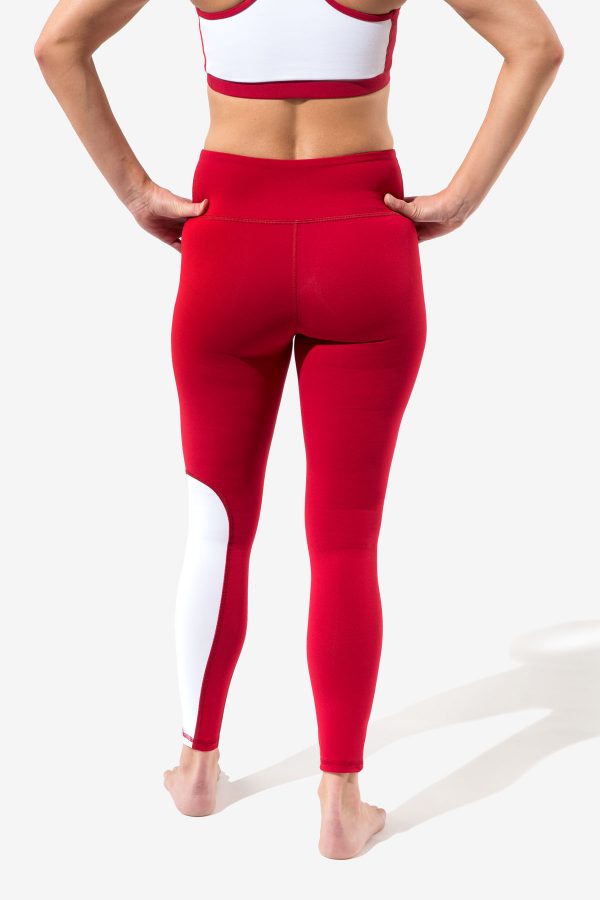 Maggie Red White Leggings 6620