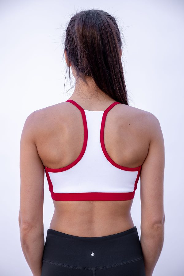 MIAH-Luna-Racerback-Sports-Bra-White-Red-back